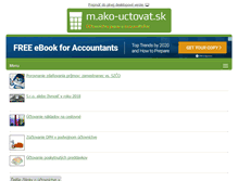 Tablet Screenshot of ako-uctovat.sk